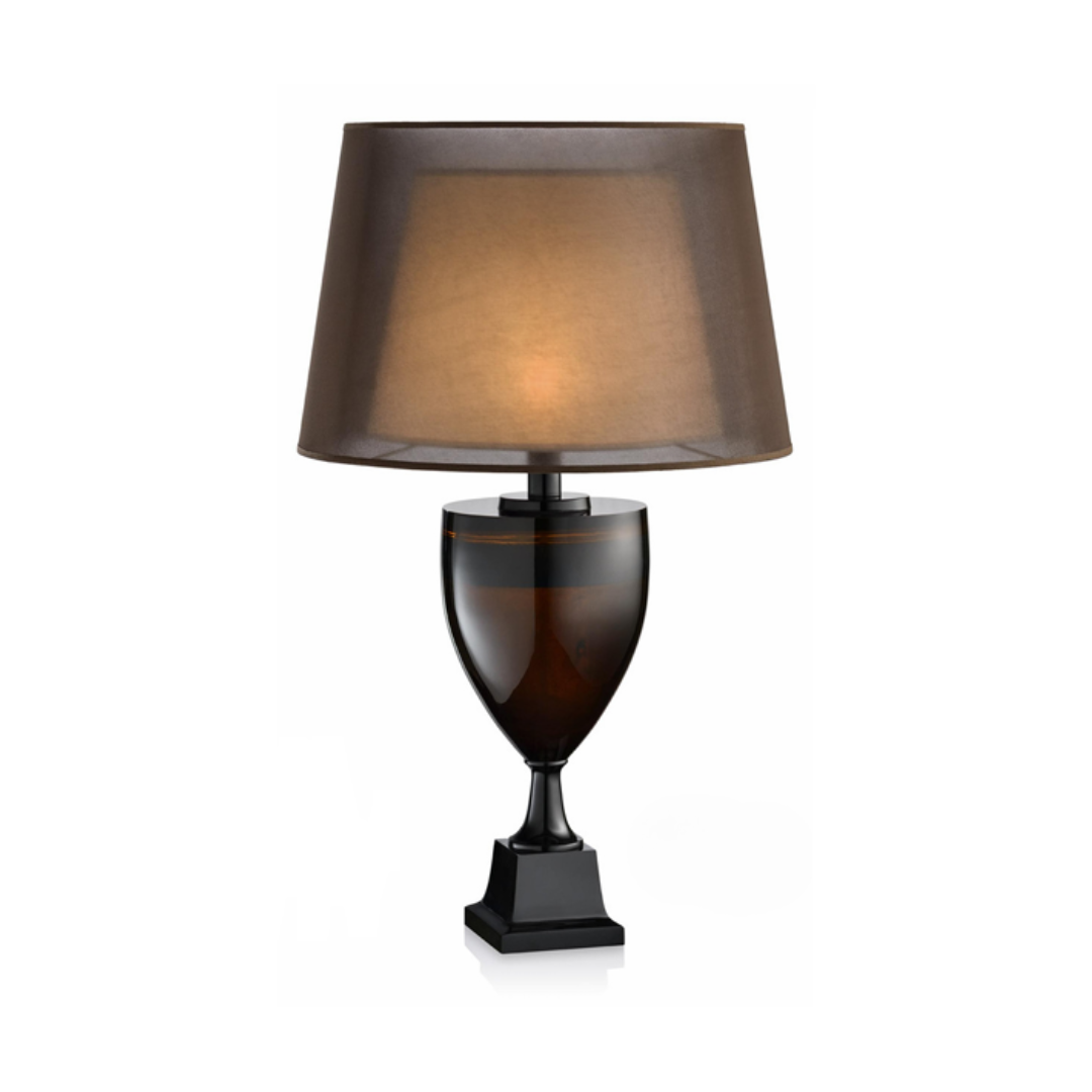 Abajur Orion em Resina com Cúpula Fumê – 53 cm