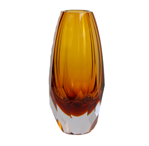 Vaso Cristallo Vidro Murano – Tamanhos P e M (Âmbar, Cinza Quartzo, Verde Esmeralda)