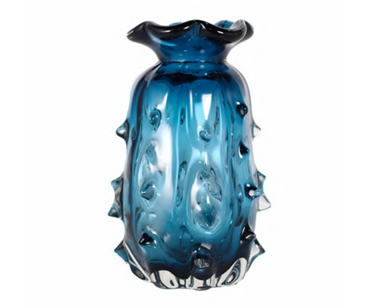 Vaso Decorativo Laguna Vidro Murano – 15 x 23 cm (Cores Variadas)