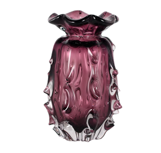 Vaso Decorativo Laguna Vidro Murano – 15 x 23 cm (Cores Variadas)