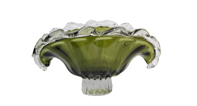 Centro de Mesa Fiore Vidro Murano – 35 cm (Âmbar, Azul Safira, Verde Esmeralda)