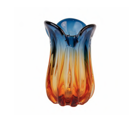 Vaso Fiamma Vidro Murano – Tamanhos P e M (Cores Variadas)