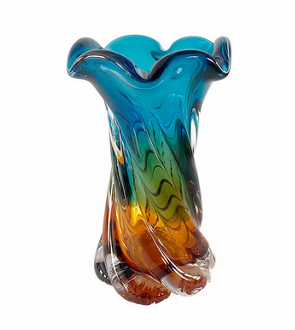 Vaso Venezia Vidro Murano – 24 cm (Cores Variadas)
