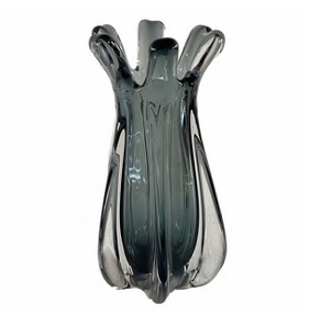 Vaso Alba Vidro Murano – Tamanhos P e M (Verde, Roxo, Cinza Quartzo)