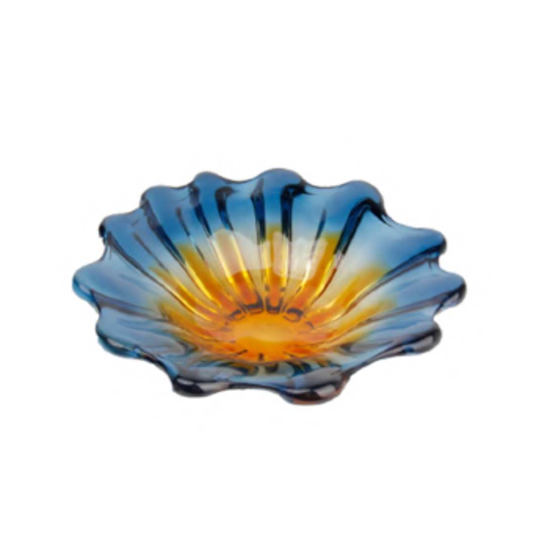 Centro de Mesa Fiamma Vidro Murano – 34 cm (Cores Variadas)
