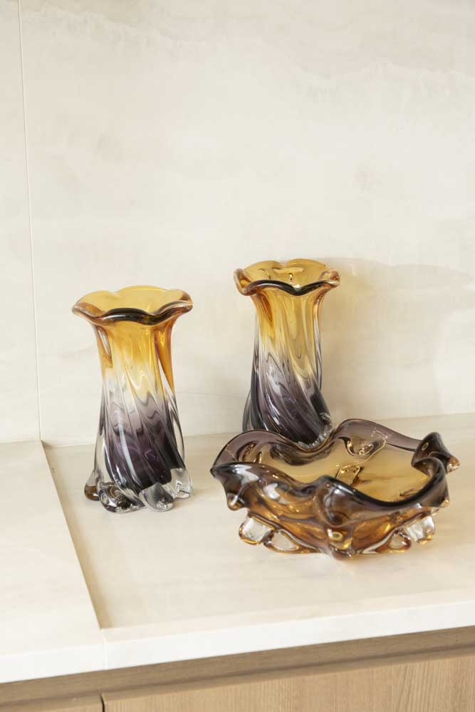 Vaso Venezia Vidro Murano – 24 cm (Cores Variadas)