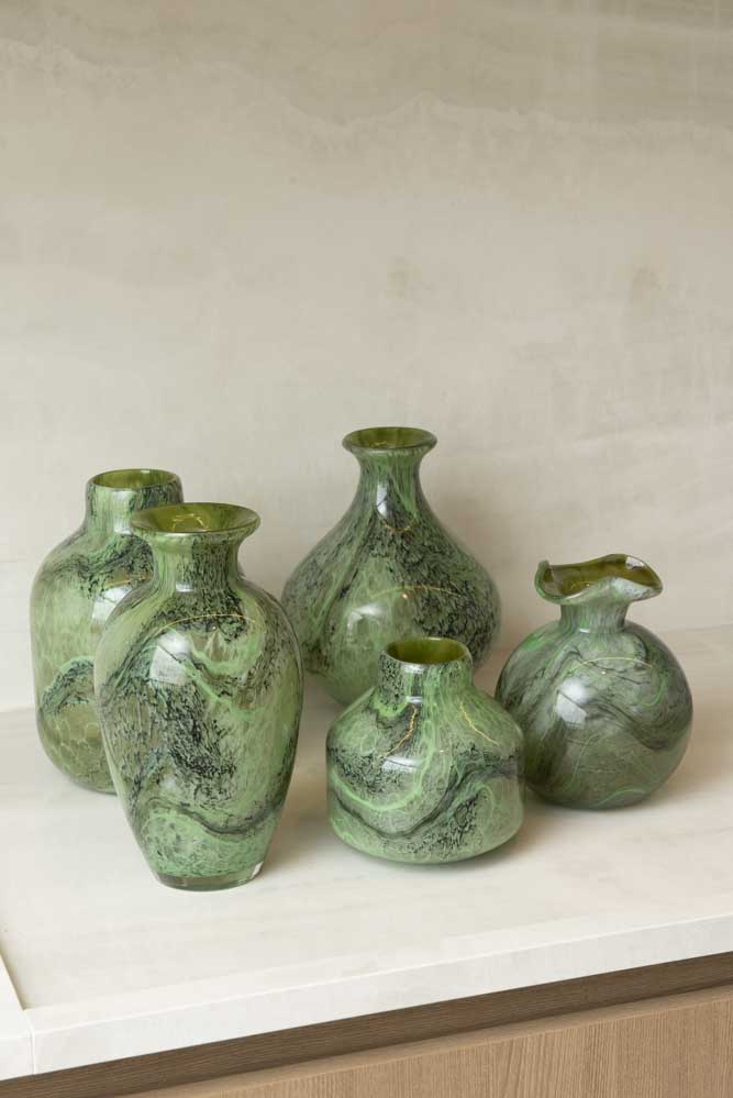 Vaso Decorativo Nodus Verde Esmeralda – Coleção Radice