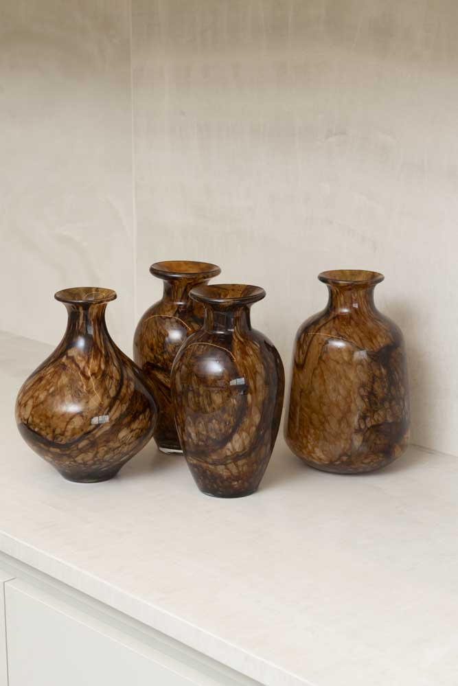 Vaso Decorativo Terra Mescla Âmbar