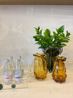 Vaso Decorativo Laguna Vidro Murano – 15 x 23 cm (Cores Variadas)