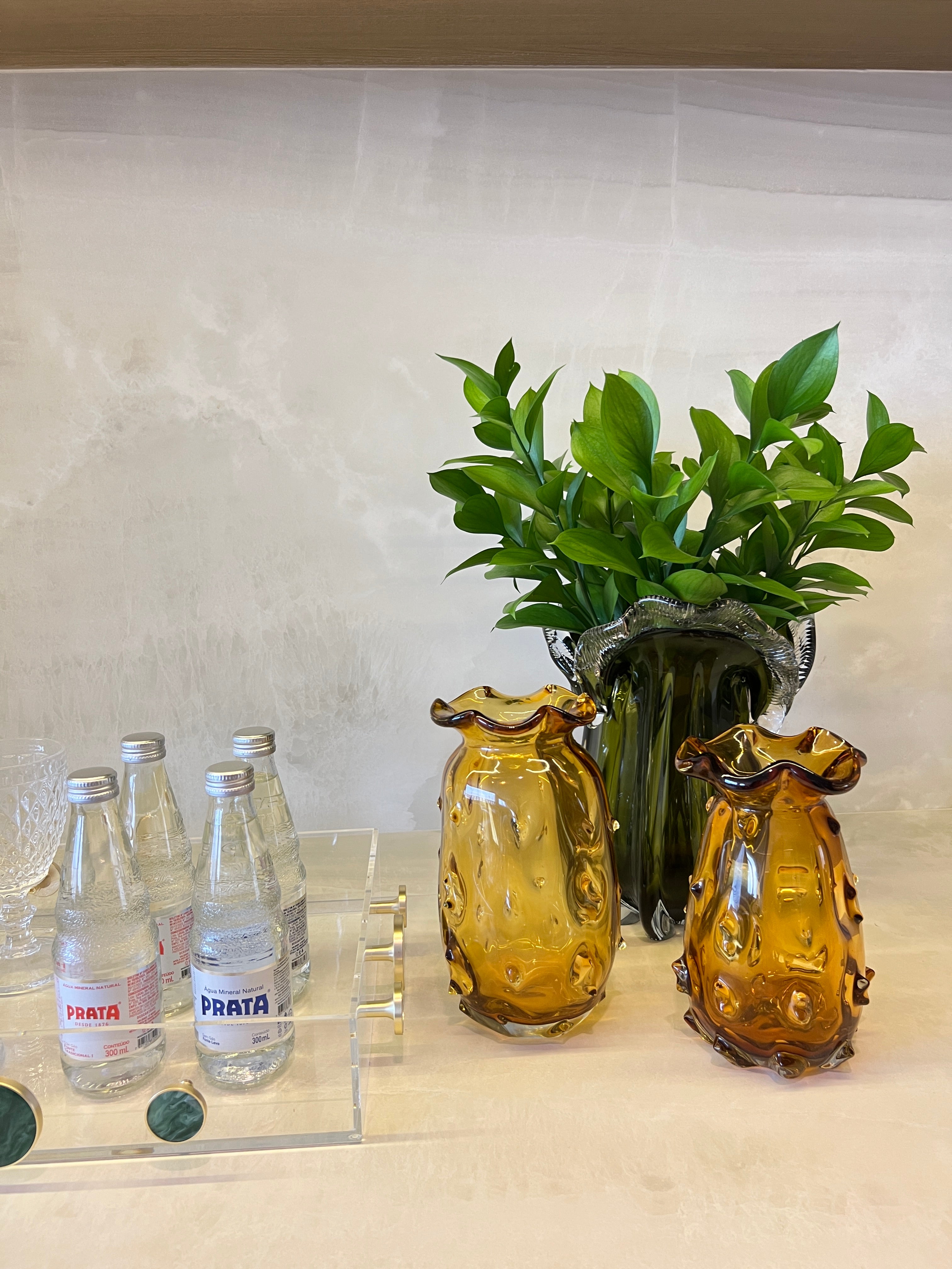 Vaso Decorativo Laguna Vidro Murano P – 12 x 20 cm (Cores Variadas)