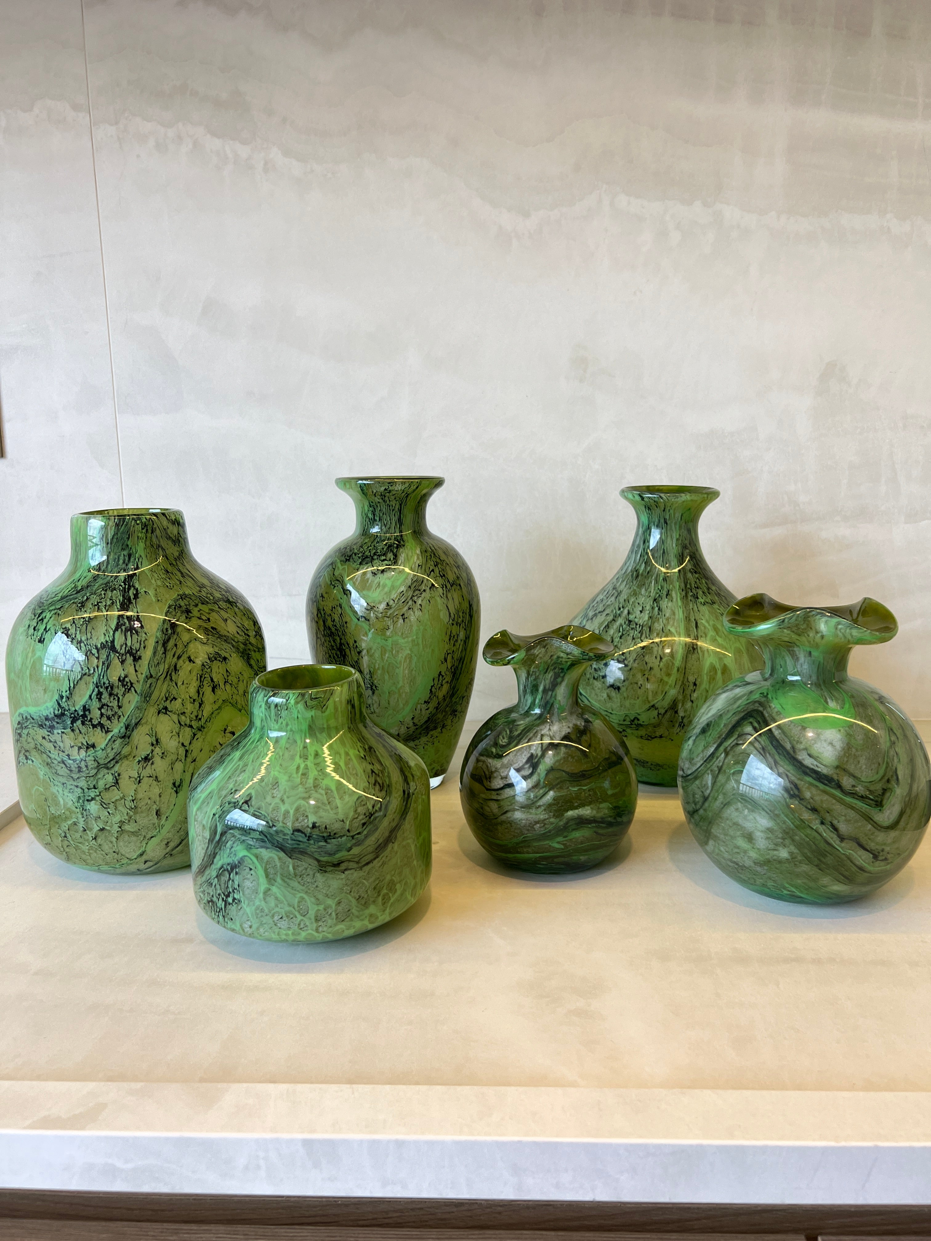 Vaso Decorativo Oliva Verde Esmeralda – Coleção Radice