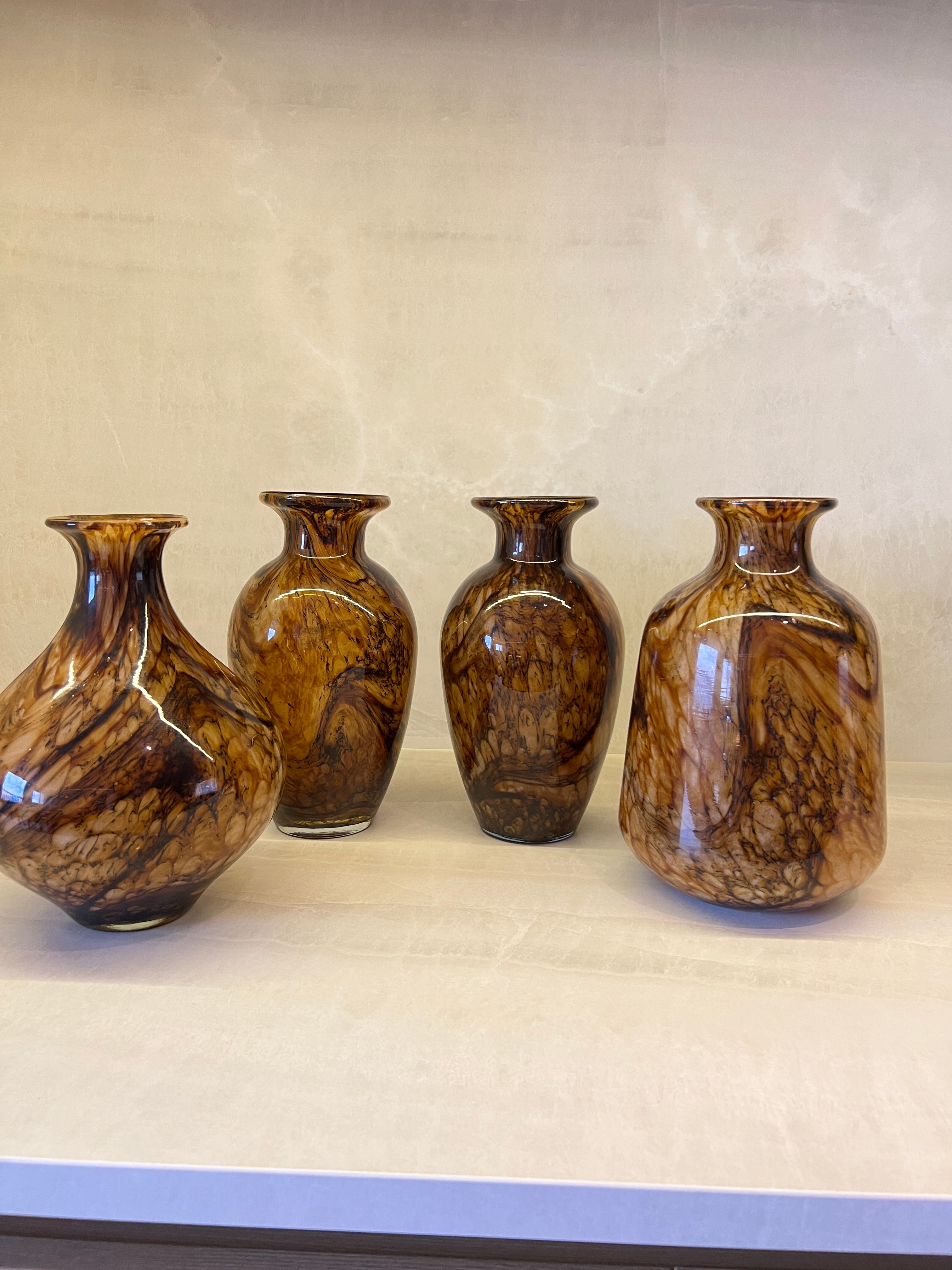 Vaso Decorativo Ceppo Mescla Âmbar – Coleção Radice