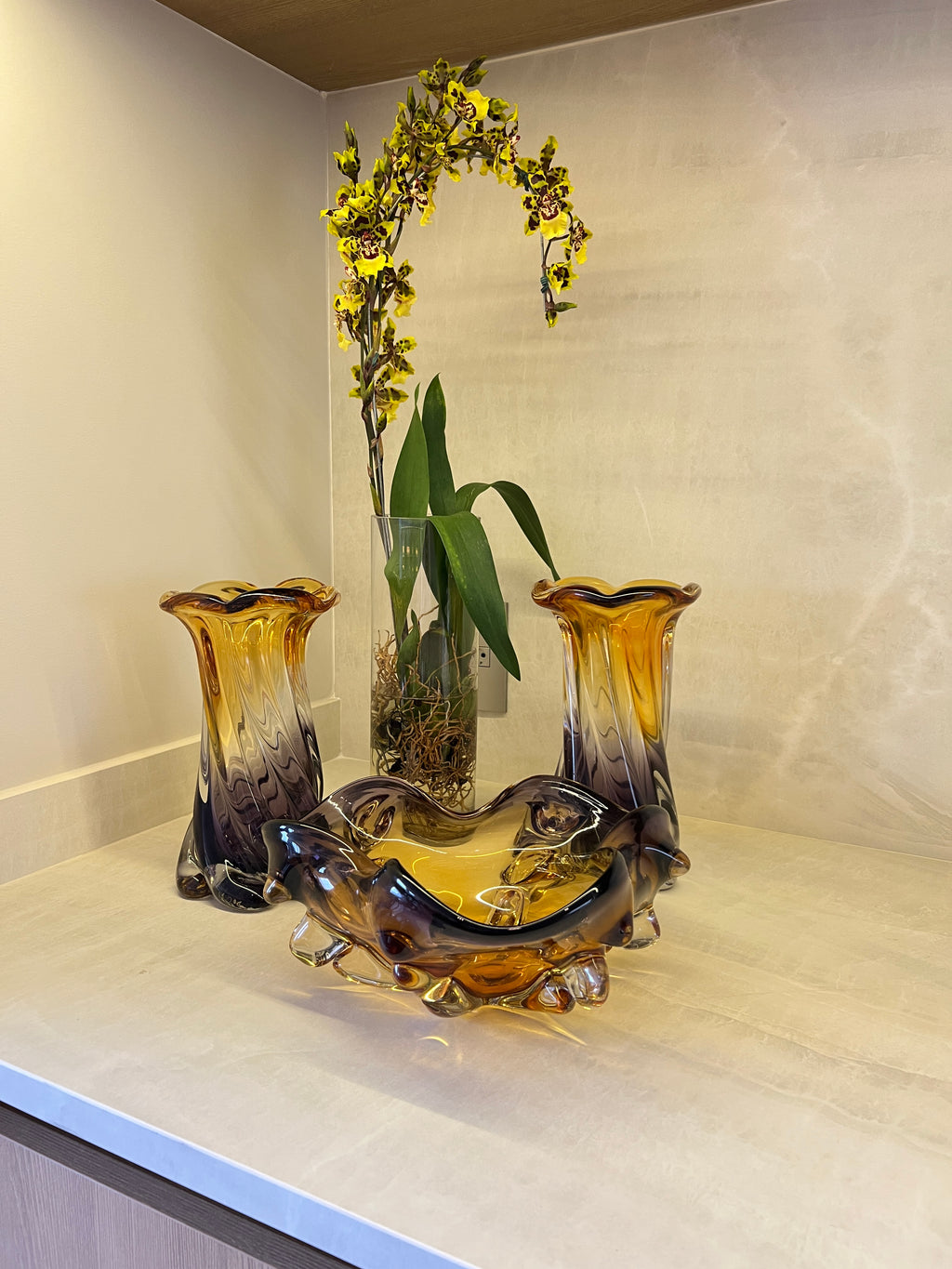 Vaso Venezia Vidro Murano – 24 cm (Cores Variadas)