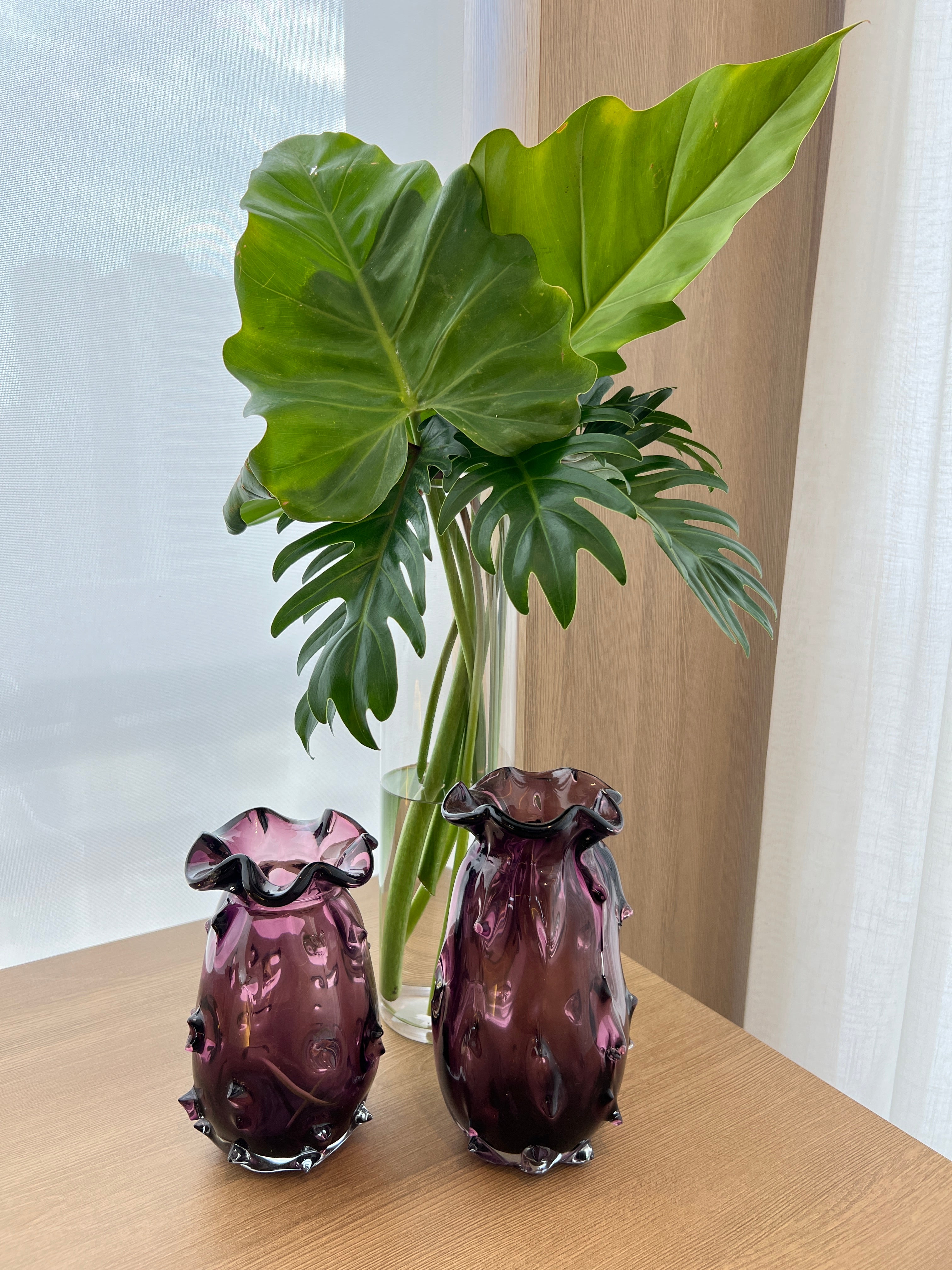 Vaso Decorativo Laguna Vidro Murano – 15 x 23 cm (Cores Variadas)