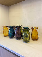 Vaso Decorativo Laguna Vidro Murano – 15 x 23 cm (Cores Variadas)