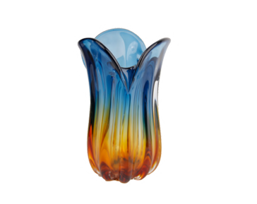 Vaso Fiamma Vidro Murano – Tamanhos P e M (Cores Variadas)