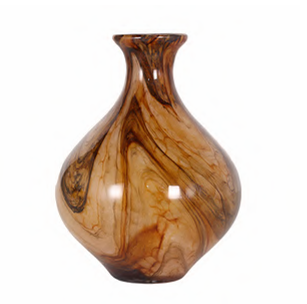Vaso Decorativo Ceppo Mescla Âmbar – Coleção Radice