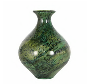 Vaso Decorativo Ceppo Verde Esmeralda – Coleção Radice