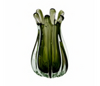 Vaso Alba Vidro Murano – Tamanhos P e M (Verde, Roxo, Cinza Quartzo)