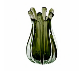 Vaso Alba Vidro Murano – Tamanhos P e M (Verde, Roxo, Cinza Quartzo)